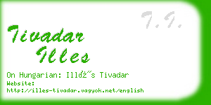 tivadar illes business card